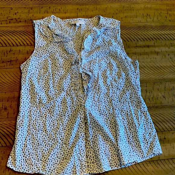 Tops - Ann Taylor Loft Sleeveless Ruffled Blouse